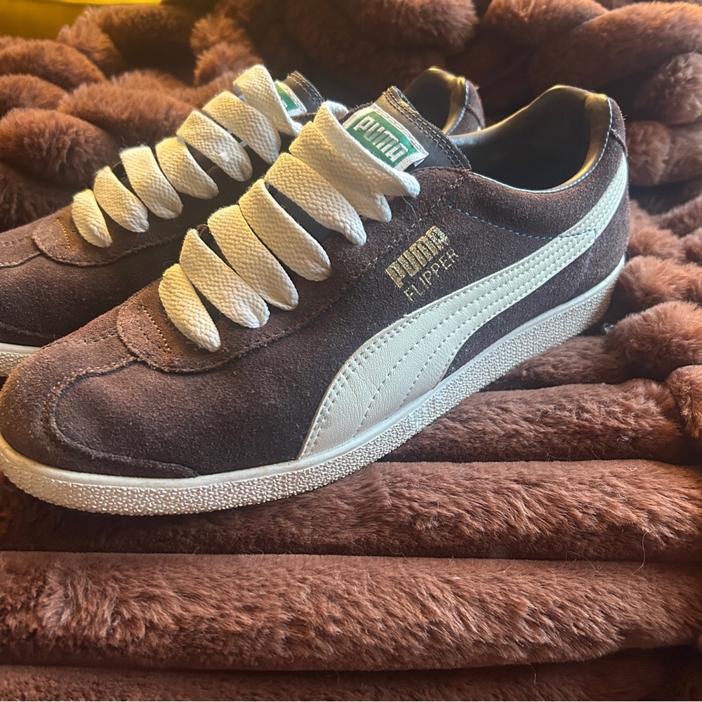 PUMA‎ Flipper Fashion Sneakers Brown Synthetic Women 7 Medium